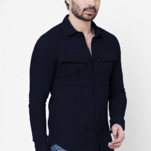 ROOKIES Navy Full Sleeve Denim Shirt