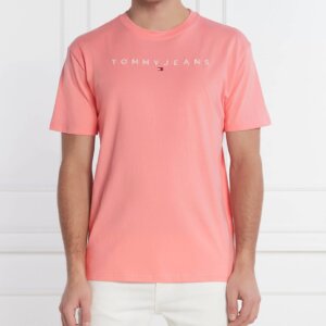 TOMMY JEANS Linear Logo T-Shirt – Pink